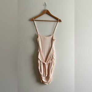Lovers + Friends Mini Pink Wrap Dress (Size L)